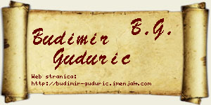 Budimir Gudurić vizit kartica
